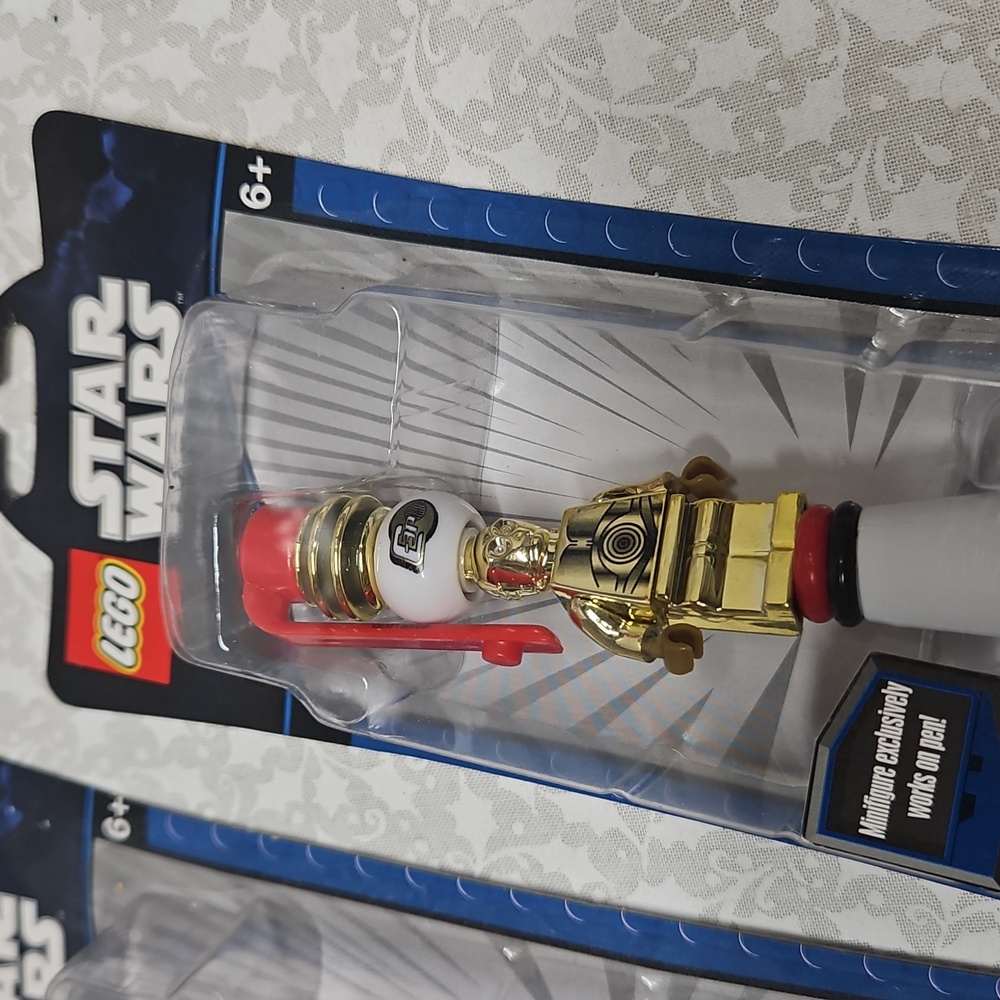 2010 Lego Star Wars Luke Skywalker & C-3PO Ball Point Pen Lot - Picture 6 of 8